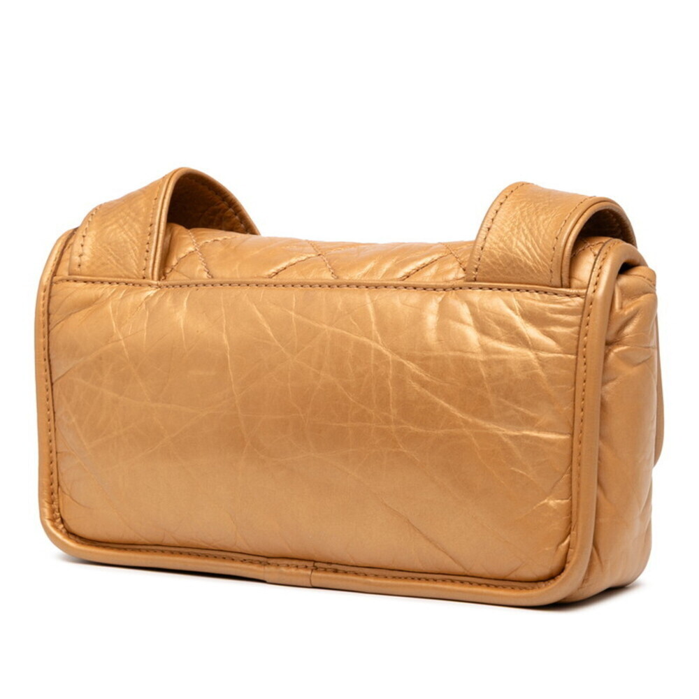 CHANEL Vintage Gold Leather Shoulder Bag - Picture 2 of 6